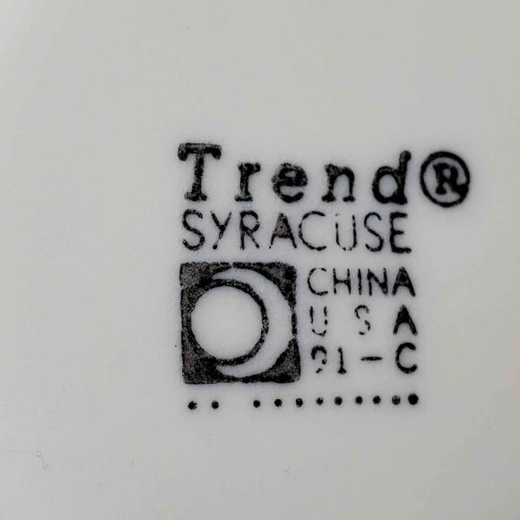 Syracuse China Teacup and Saucer Pink Flowers - Picture 6 of 7